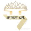 Gold birthday girl set