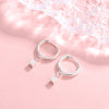 Small cube earrings