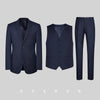 Navy blue three piece suit / 165/84（44a）