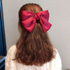 (wine red) bowknot spring clip