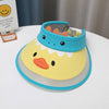 Yellow-[eyes duckling]-cartoon empty cap / recommended for 2-12 years old (head circumference 48-54cm)