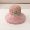 Embroidered bear pink / 3-8 years old (hat circumference 50-54cm) + windproof rope