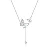 Light and shadow butterfly necklace
