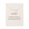 White card silver chain