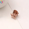 1.2cm alloy small clip - rose gold / qiyue factory direct sales