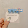 2# small comb hair clip - cinnamon dog