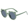 Gray and green frame