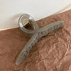Jelly color cross clip (gray)