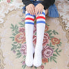 Soccer socks white color strip 1 pack / 27cm (recommended height 60-100cm)