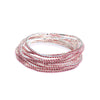 48 pink diamonds (silver plated)