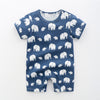 Blue elephant / 66 pure cotton