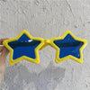 Huge star yellow glasses