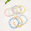 Thin transparent frosted telephone cord - random color mixing