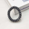 Black and white telephone line - black dots