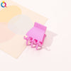Frosted mini clip-seven teeth pink purple / qiyue factory direct sales