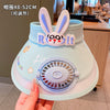 40#light blue long ear rabbit empty top fan hat / one size fits all