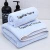 Light blue / set of towels (1 towel 35*75cm+1 bath towel 70*140cm)