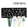 Yzw-m14 / 100*40mm blue film white background
