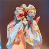 1# chiffon pearl ribbon large intestine loop - blue