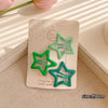 4#star hairpin - gradient green 3-piece set