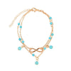 Gold figure 8 bracelet