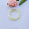 Transparent telephone cord hair band - light yellow