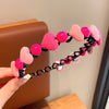Pink heart headband
