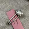 Silver hollow duckbill - generous pearl