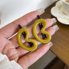 6#love morandi color hair clip-yellow 1