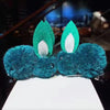 Dark green hairpin
