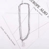 B letter necklace