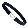 A450 figure eight buckle belt black