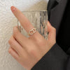 Cd pearl zircon ring / adjustable opening