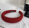 Crimson sponge headband