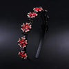 Headband snowflake - red