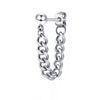 Steel color 4mm ball hanging chain single