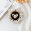 Pearl diamond ring - no. 10 dark heart heart - black