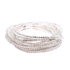 1 white diamond bracelet (silver plated)