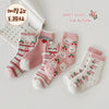 1299 pink rabbit adventure terry socks / s (recommended foot length 12-15cm) about 1-3 years old