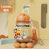 Mobile phone holder double drink plastic cup - sunshine orange / 1100ml