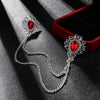 Antique silver ruby