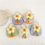 Children's messenger bag autumn and winter new Korean version of lace flowers baby hand bag small fragrance girl princess messenger bag