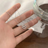 Diamond double link necklace