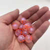 Hand-painted beads - starfish - orange