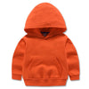 Orange solid hoodie / 90cm