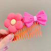 Orange flower comb