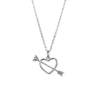 Heart pink diamond necklace