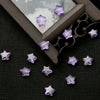 Transparent purple / 8mm hole diameter about 1mm 10 pcs/pack