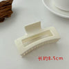 Frosted square grip beige