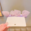 7#purple polka dot pair clip-2pcs